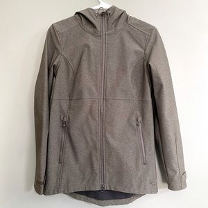 REI Women's Hooded Softshell Jacket in Olive Brown